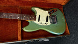 1965 Fender Mustang Guitar -Blue/White Pearl Pickguard +Case -Orig Vintage #572