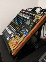 TASCAM Model 12 2020 - Charcoal Black Faux Wood Panels