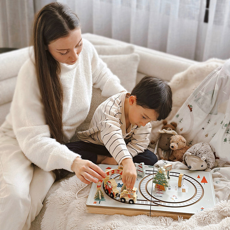 Montessori Christmas Railway