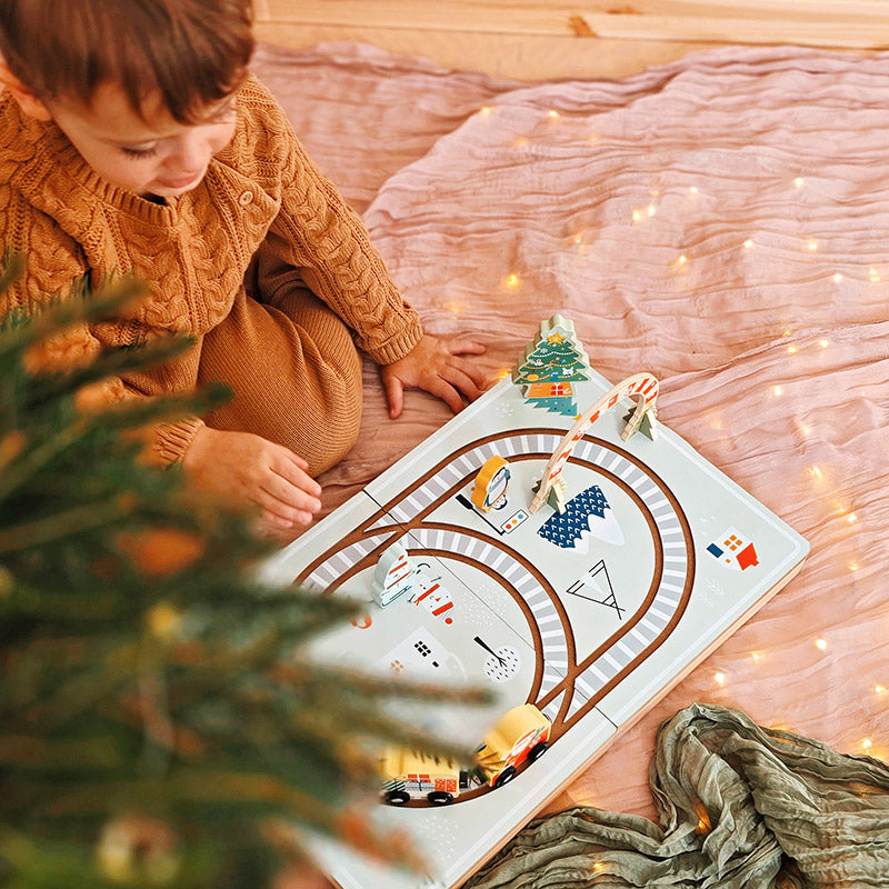 Montessori Christmas Railway