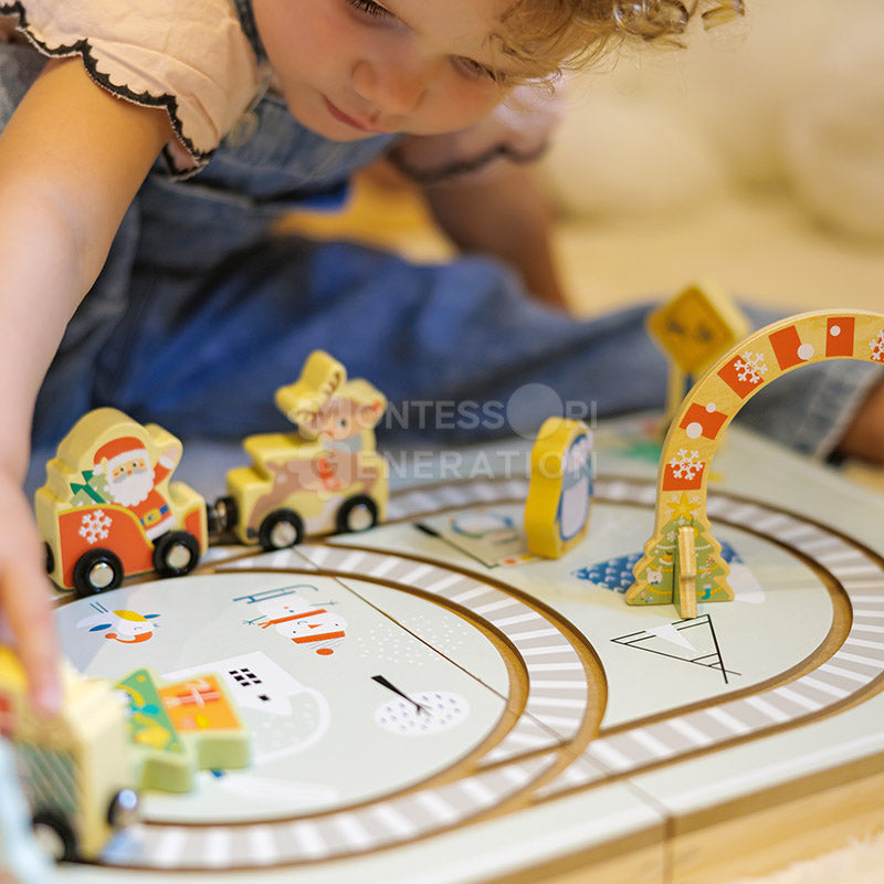 Montessori Christmas Railway