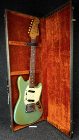 1965 Fender Mustang Guitar -Blue/White Pearl Pickguard +Case -Orig Vintage #572