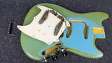 1965 Fender Mustang Guitar -Blue/White Pearl Pickguard +Case -Orig Vintage #572