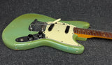 1965 Fender Mustang Guitar -Blue/White Pearl Pickguard +Case -Orig Vintage #572