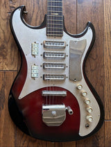 Vintage 1960s Kawai SD4W Hound Dog Taylor 4 Pickup Electric Guitar Violin Burst MIJ Japan