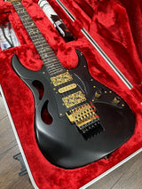 Ibanez PIA3761-XB MINT Steve Vai Signature Onyx Black SIGNED By Steve Vai